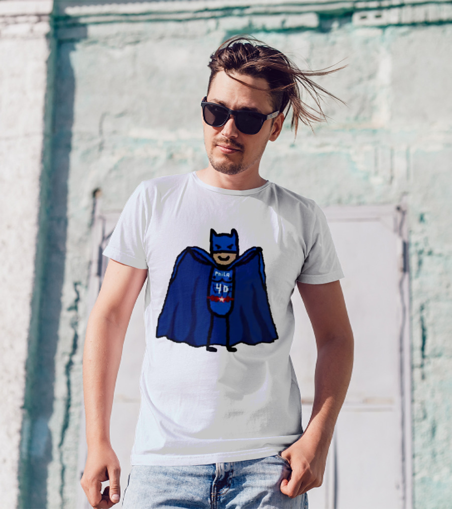 Nicolas Batum Man Batman Phila 40 T-Shirt