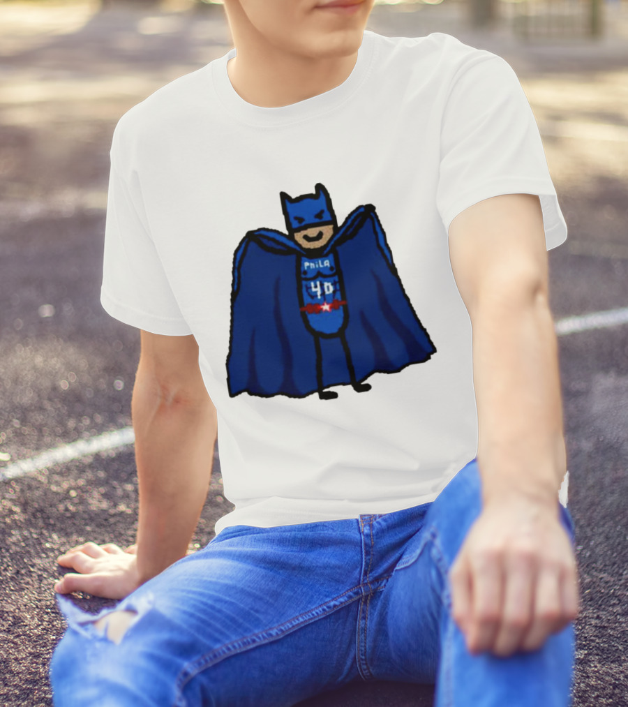 Nicolas Batum Man Batman Phila 40 T-Shirt