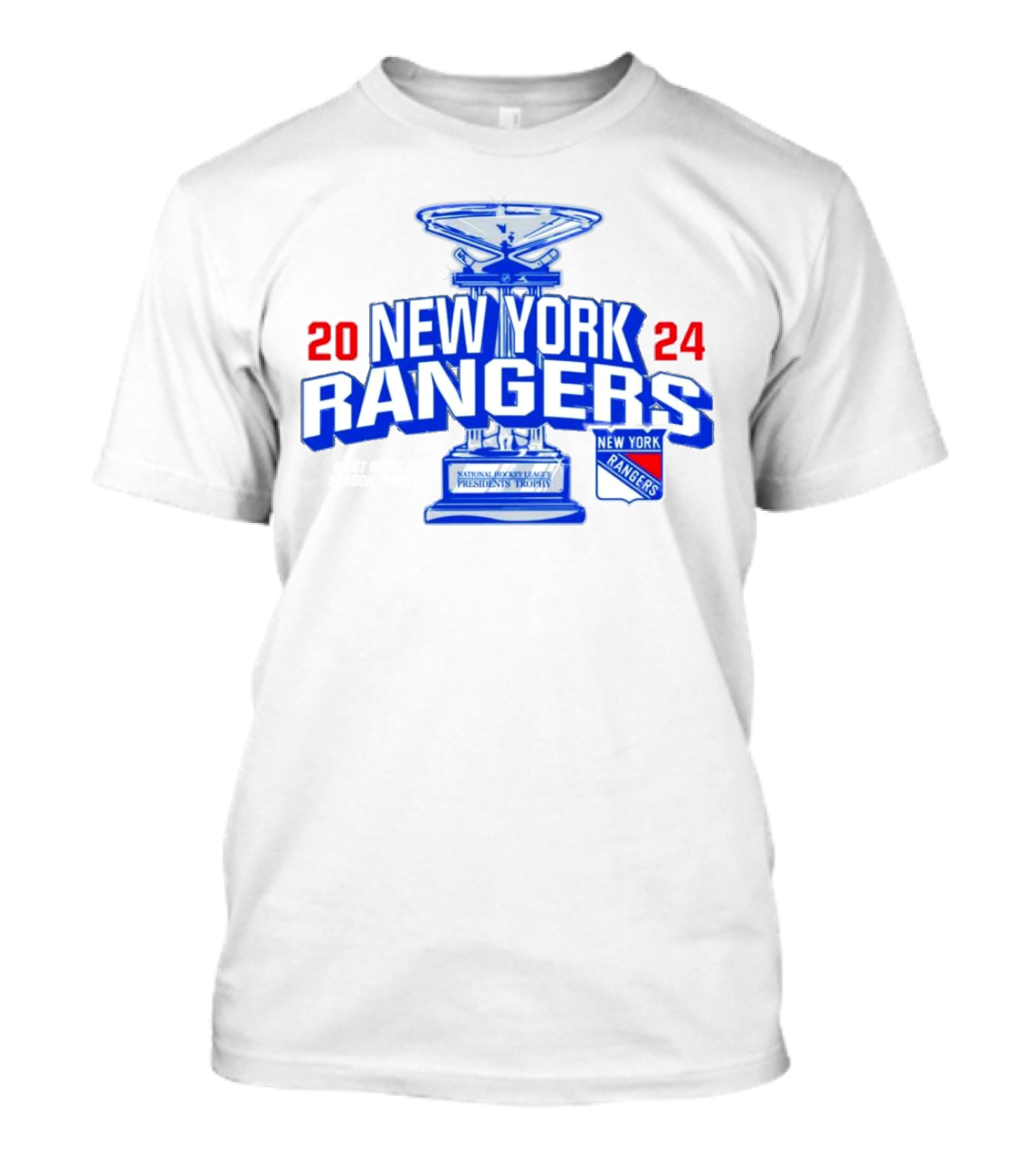 New York Rangers 2024 Presidents Trophy Most Regular Season Points T-Shirt