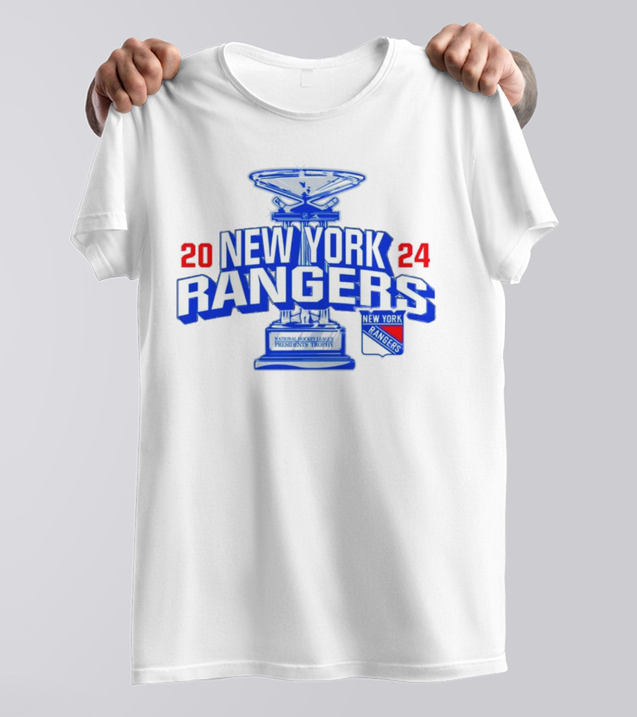 New York Rangers 2024 Presidents Trophy Most Regular Season Points T-Shirt