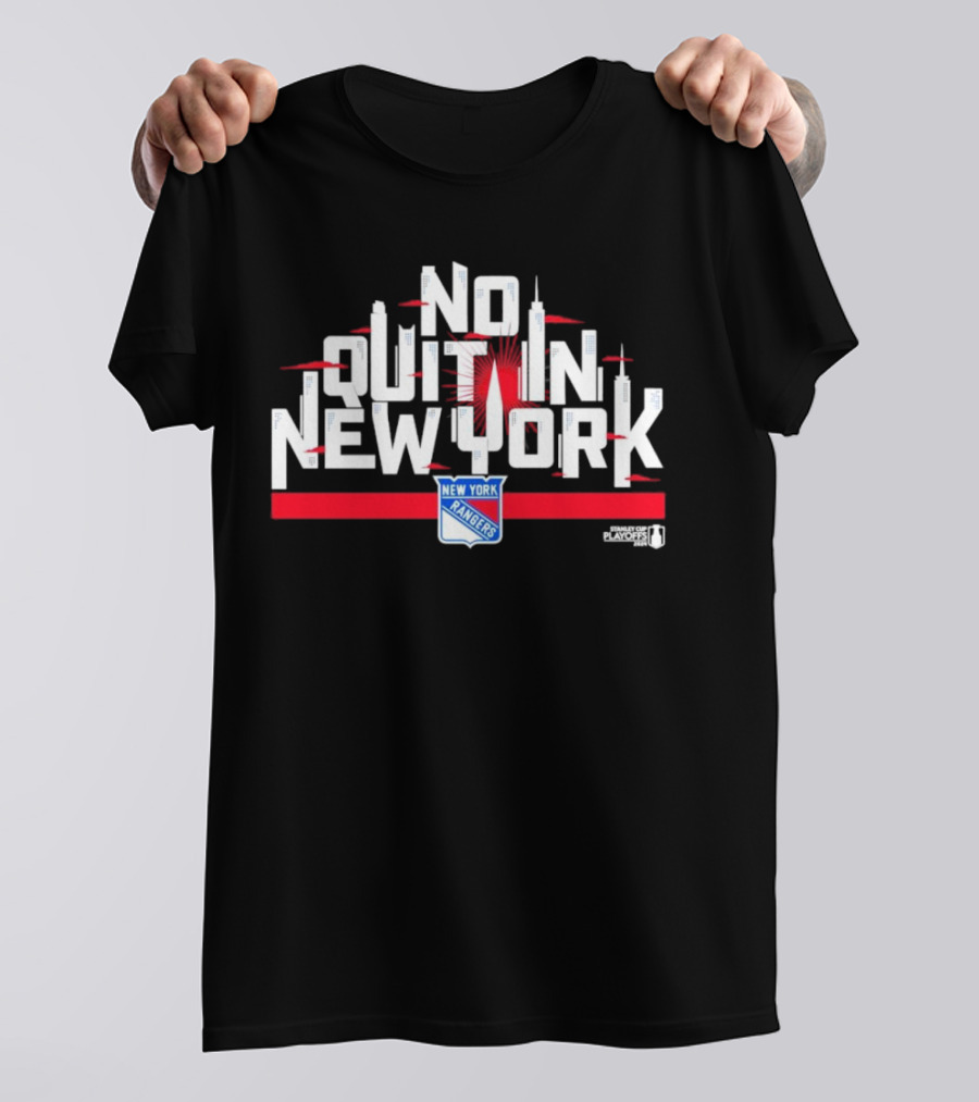 No Quit In New York Rangers Stanley Cup Playoffs NHL T-Shirt