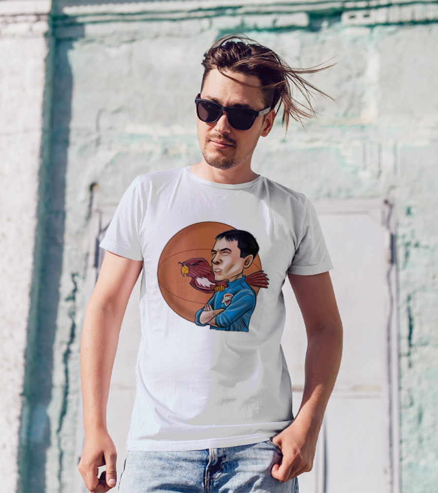 Mark Daigneault OKC Thunder Red-Tailed Hawk Eyes Basketball T-Shirt