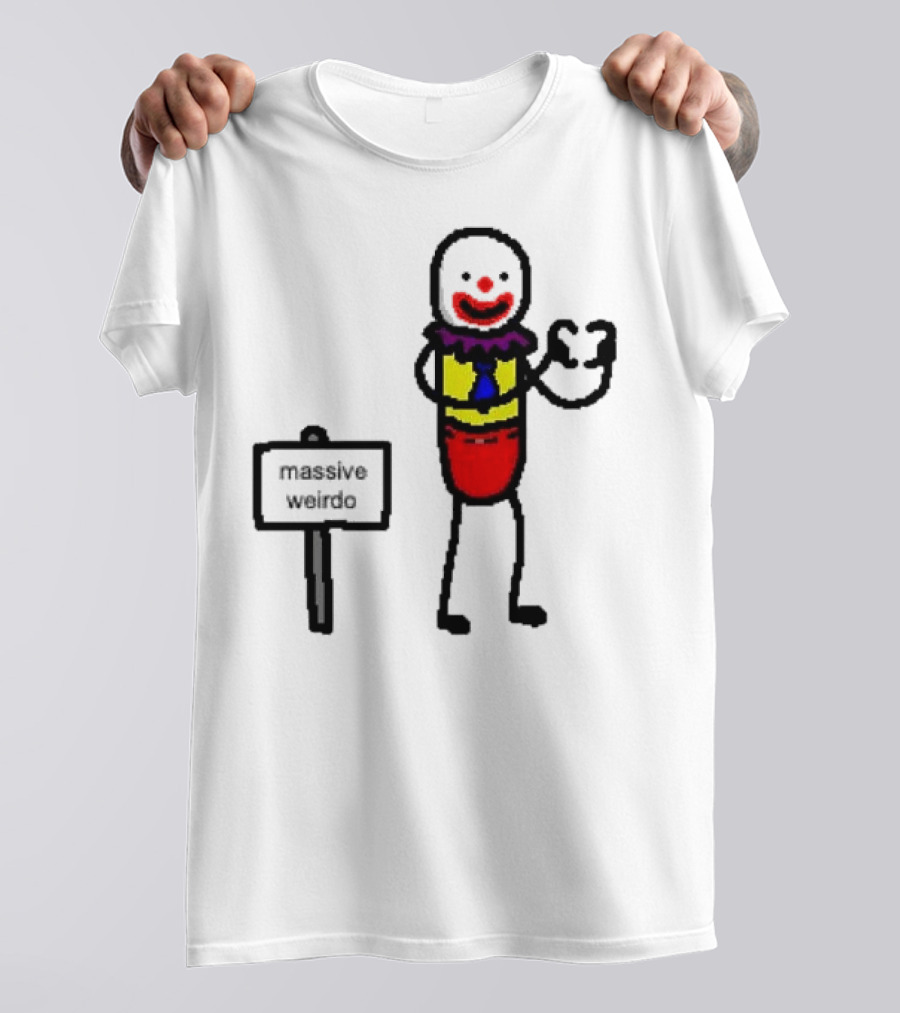 Gregg Doyel Massive Weirdo Clown Drawing T-Shirt
