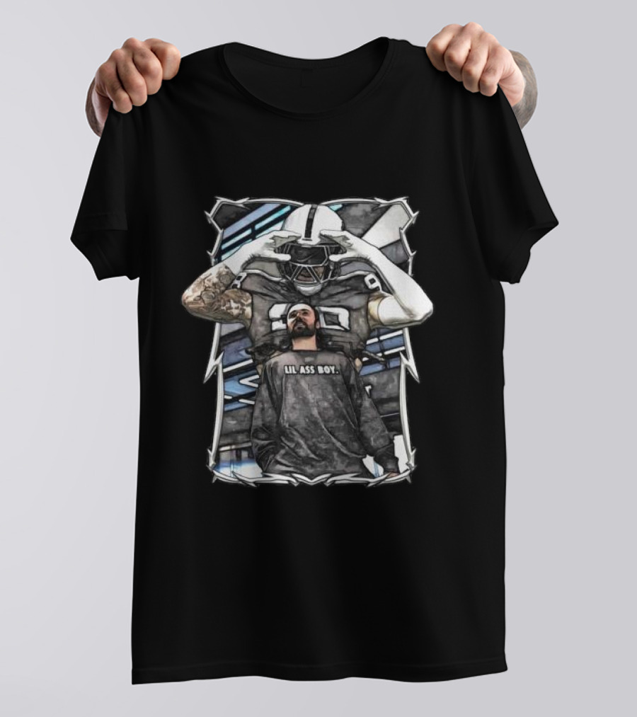 Lil Ass Boy Gardner Minshew Las Vegas Raiders Football Player With Helmet And Tattoo T-Shirt