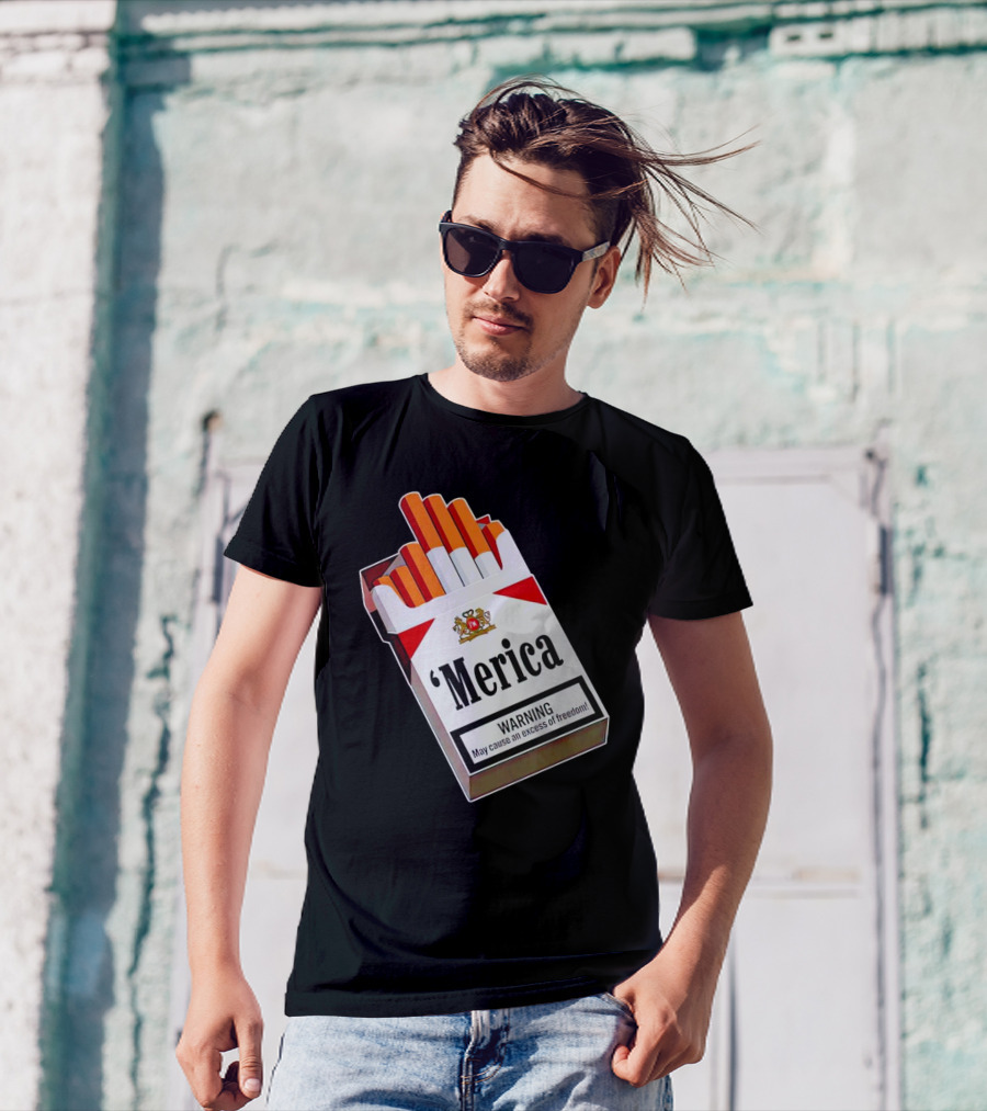Merica Marlboro Warning Excess Of Freedom T-Shirt