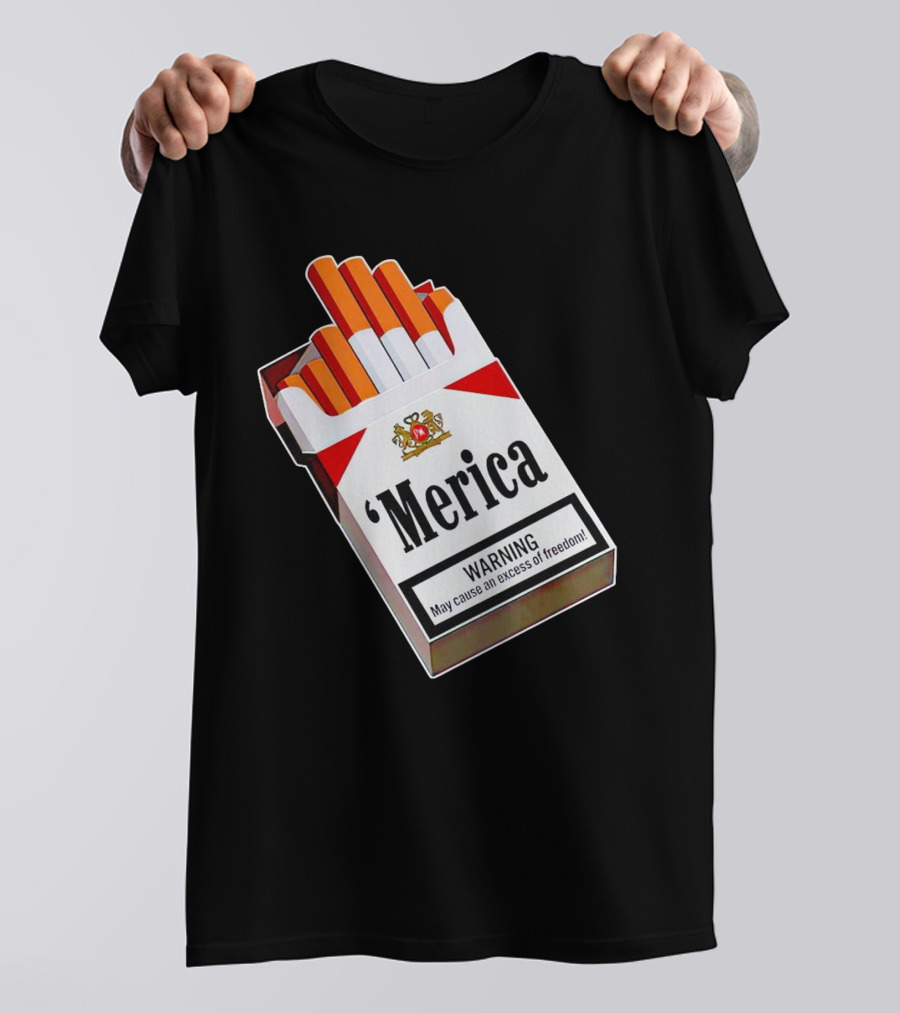 Merica Marlboro Warning Excess Of Freedom T-Shirt