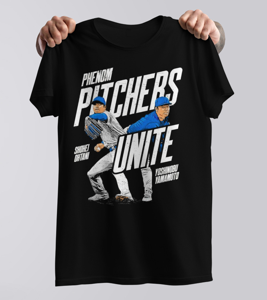 Phenom Pitchers Unite Shohei Ohtani Yoshinobu Yamamoto Baseball Duo T-Shirt
