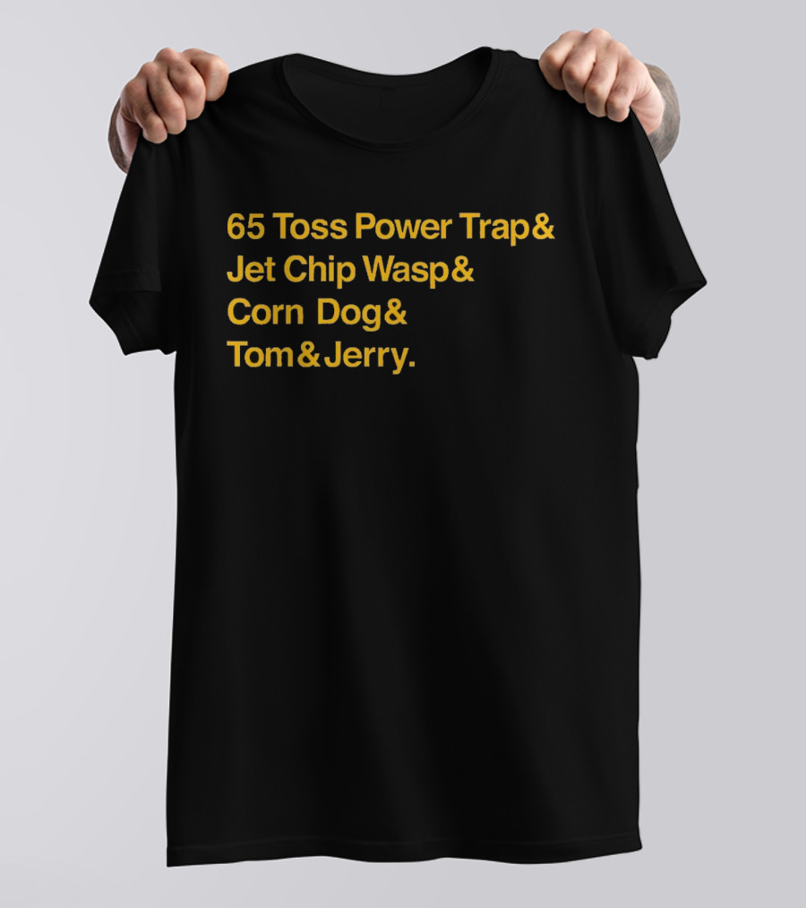 65 Toss Power Trap And Jet Chip Wasp Corn Dog Tom And Jerry Kansas City Chiefs T-Shirt