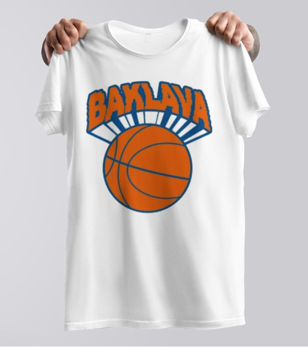 Bronson Baklava NY Knicks Basketball T-Shirt