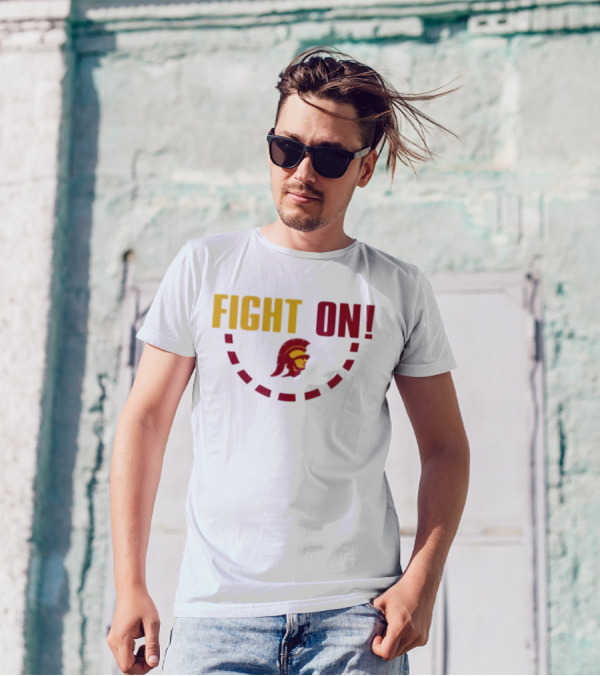 FIGHT ON USC Trojans Trojan Head T-Shirt