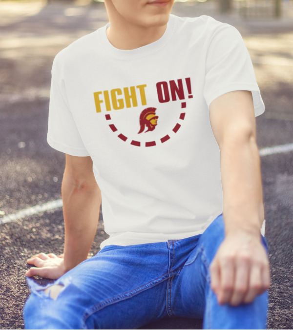 FIGHT ON USC Trojans Trojan Head T-Shirt