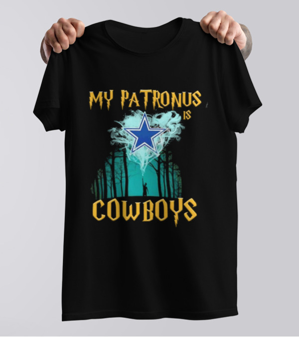 My Patronus Is Dallas Cowboys Star With Deer In Forest Scene T-Shirt