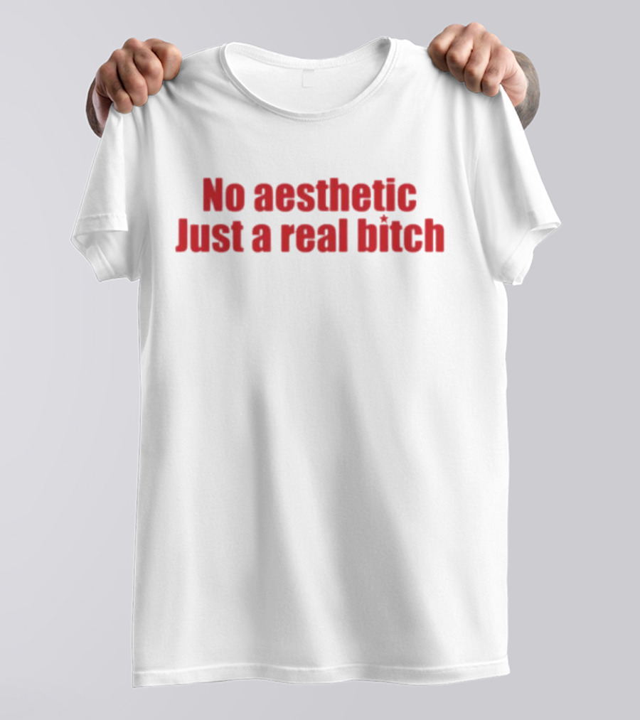 No Aesthetic Just A Real Bitch Red T-Shirt