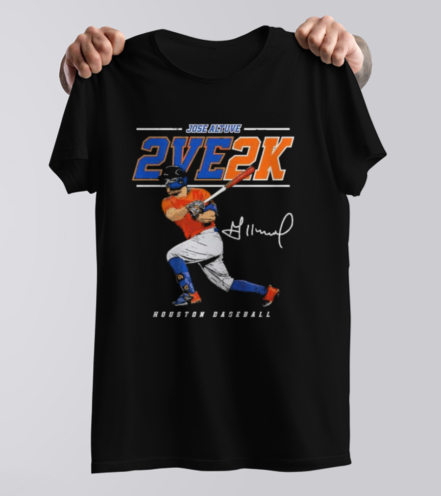 JOSE ALTUVE 2VE 2K HOUSTON BASEBALL SIGNATURE T-Shirt