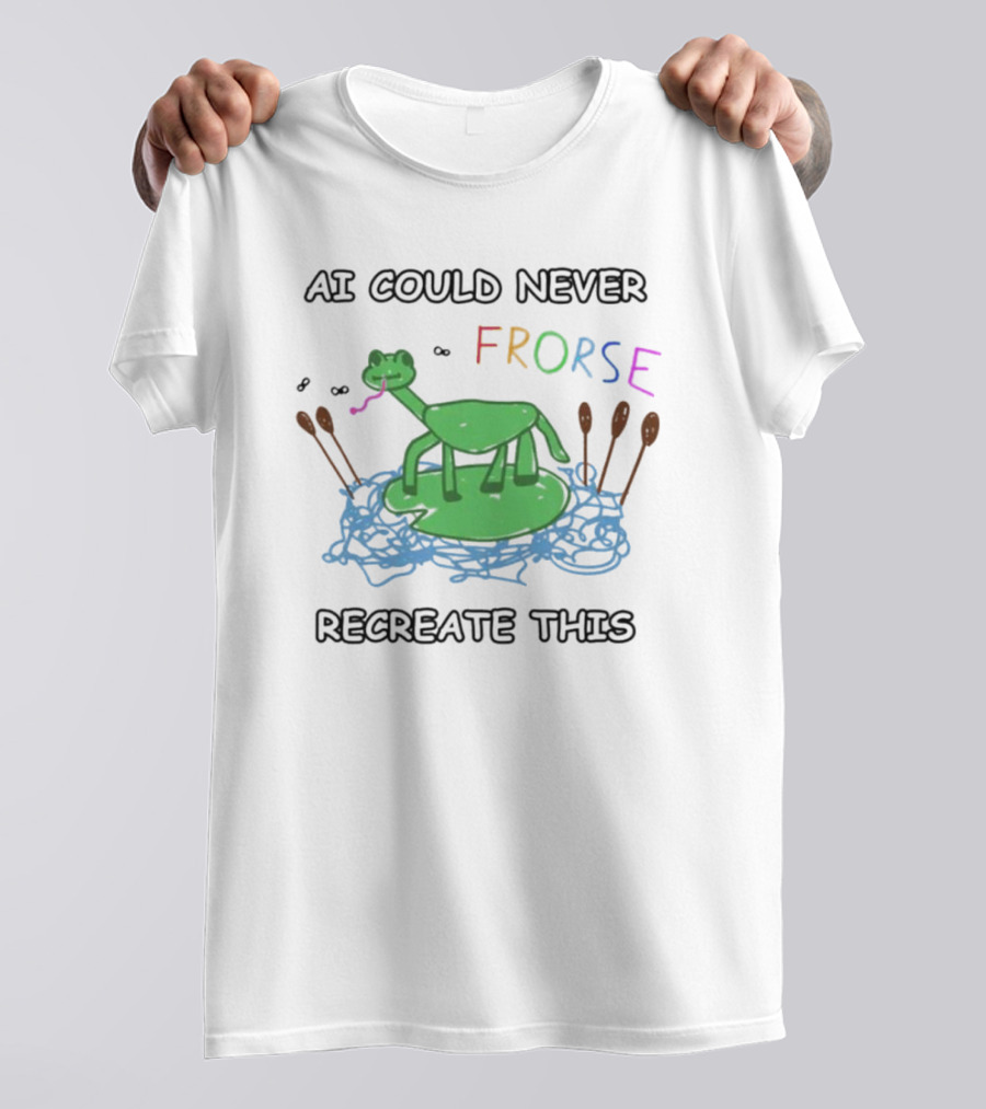 AI Could Never Frorse Recreate This Frorse With Paddles And Blue Scribbles T-Shirt