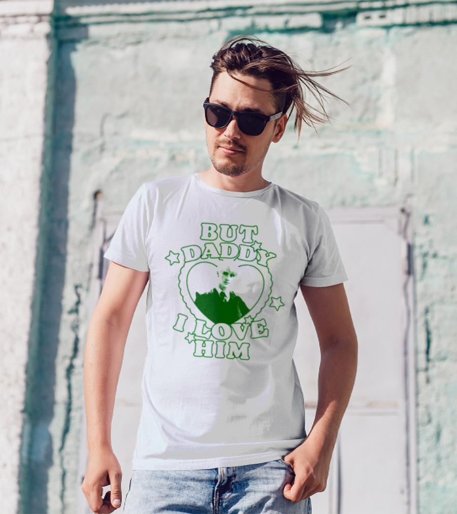 Draco Malfoy But Daddy I Love Him Heart Stars Green T-Shirt