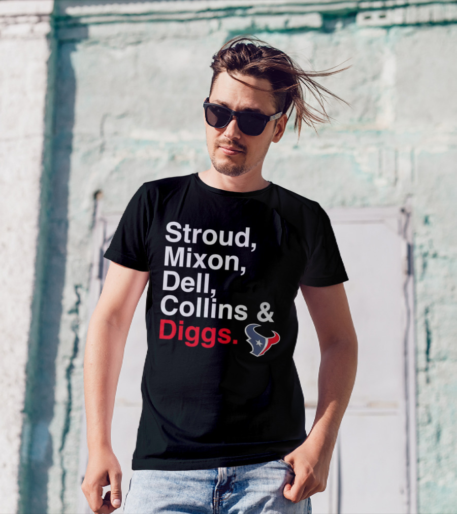 Houston Texans Stroud Mixon Dell Collins Diggs T-Shirt