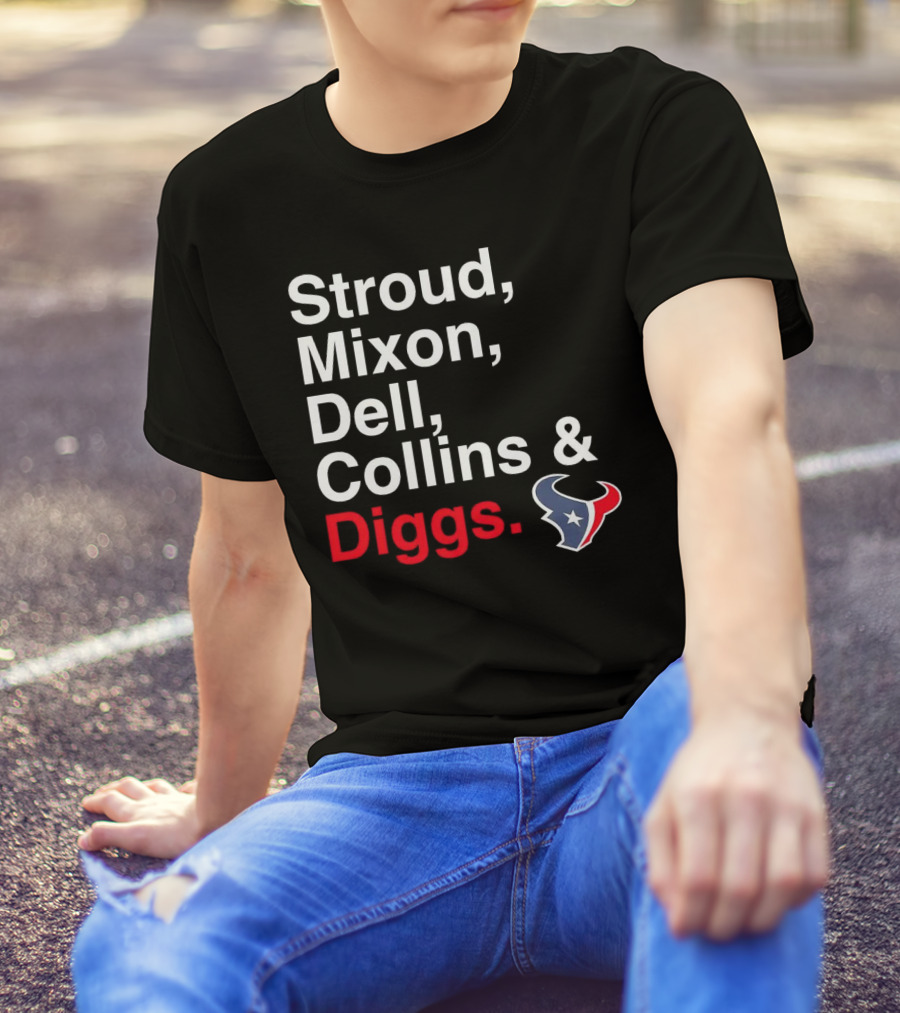 Houston Texans Stroud Mixon Dell Collins Diggs T-Shirt