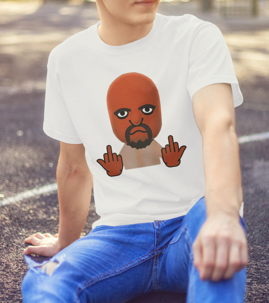Mii Mood Funny Character With Hand Gesture T-Shirt