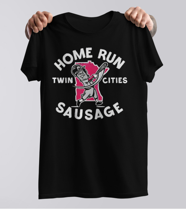 Twin Cities Sausage Baseball Minnesota Home Run T-Shirt