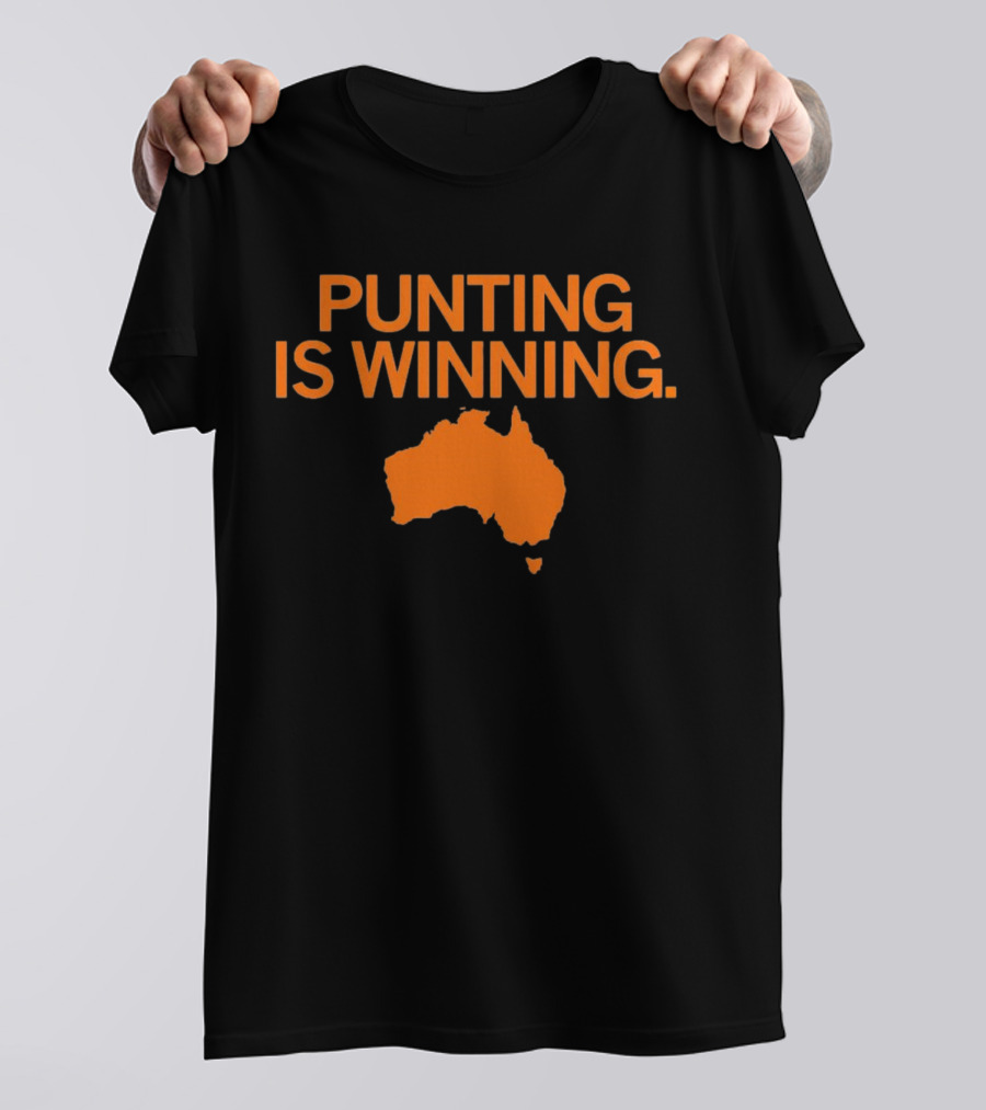 Punting Is Winning Australia Map T-Shirt