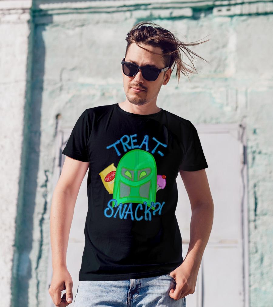 Treat Snack Helmet With Ice Cream And Space Snacks T-Shirt
