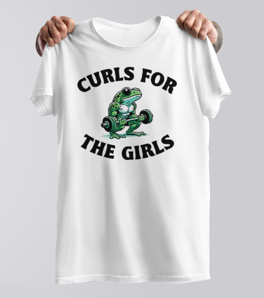 Curls For The Girls Frog Gym T-Shirt