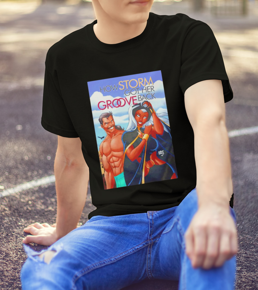 How Storm Got Her Groove Back Comic Style Cover T-Shirt