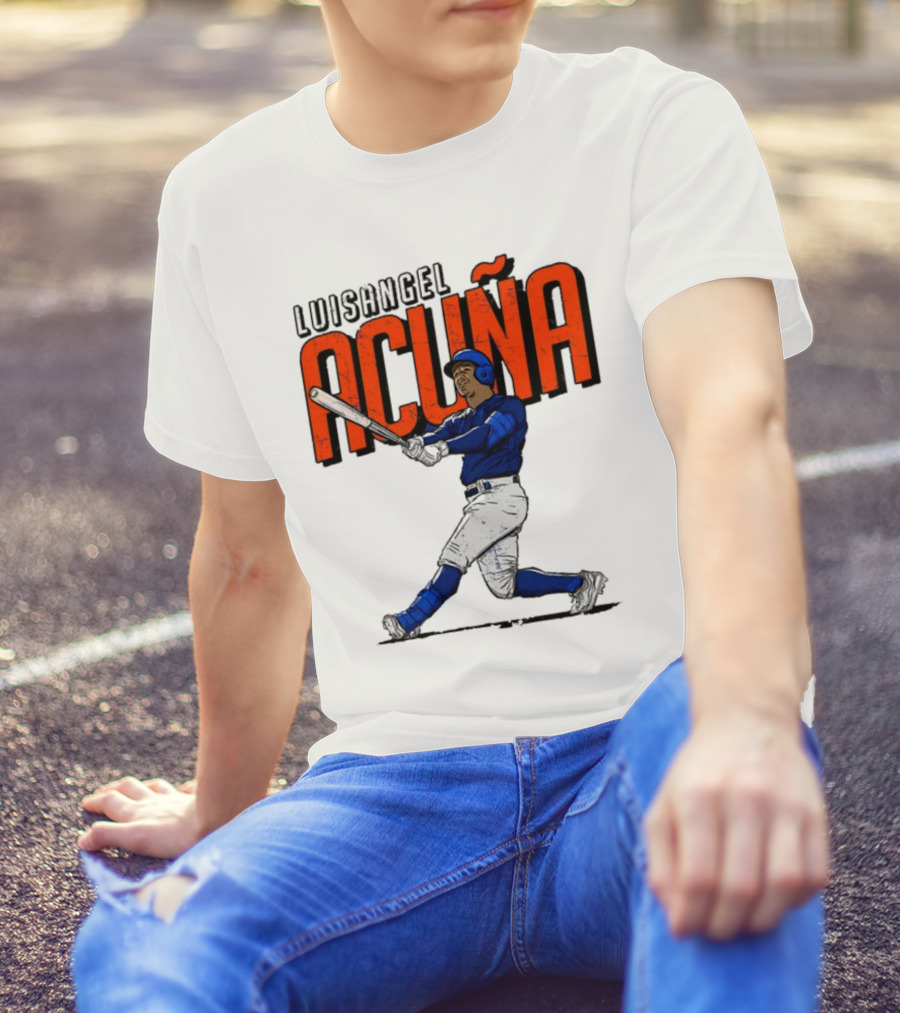 Luisangel Acuna Baseball Hitter Action T-Shirt