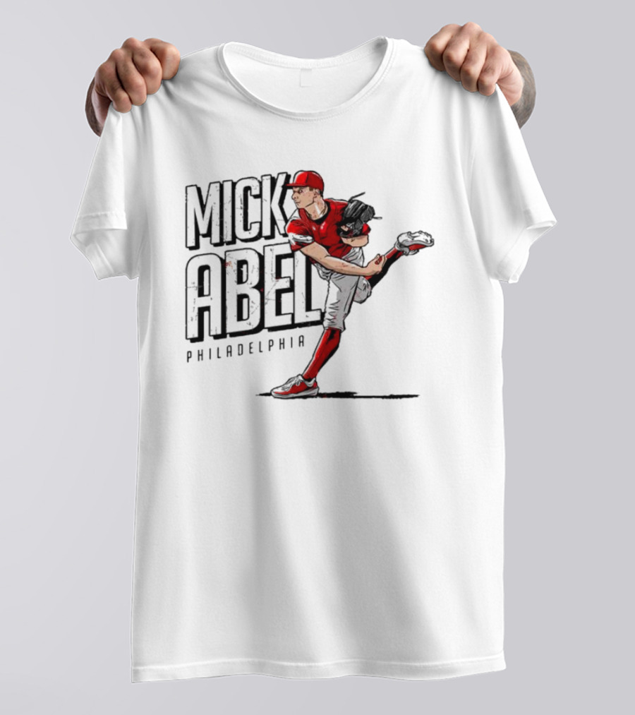 Mick Abel Philadelphia MLBPA Player Pitching Action T-Shirt