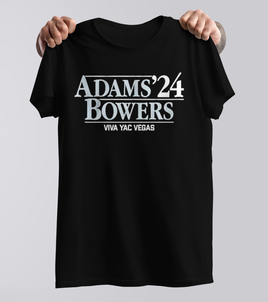 Las Vegas Raiders Adams-Bowers ’24 Viva Yac Vegas T-Shirt