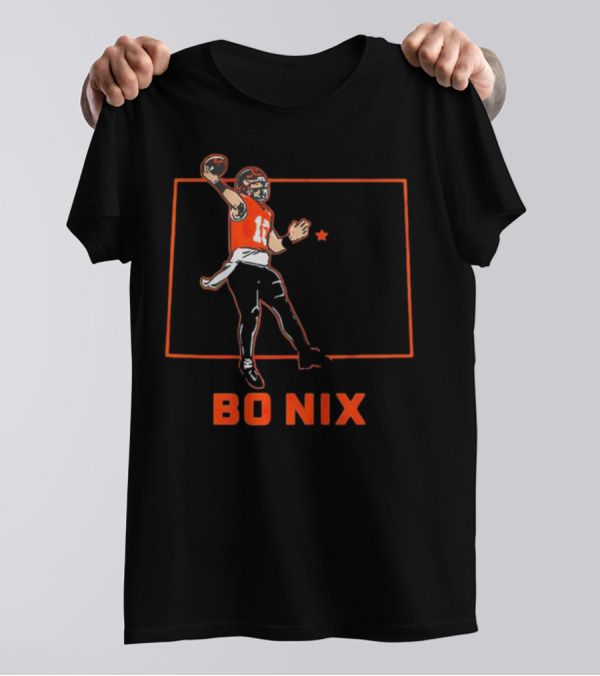 Bo Nix Football Star Player Denver Broncos T-Shirt