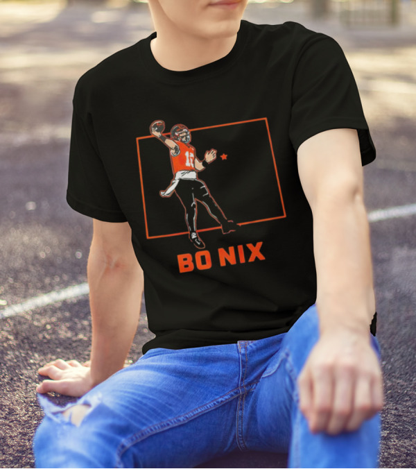 Bo Nix Football Star Player Denver Broncos T-Shirt