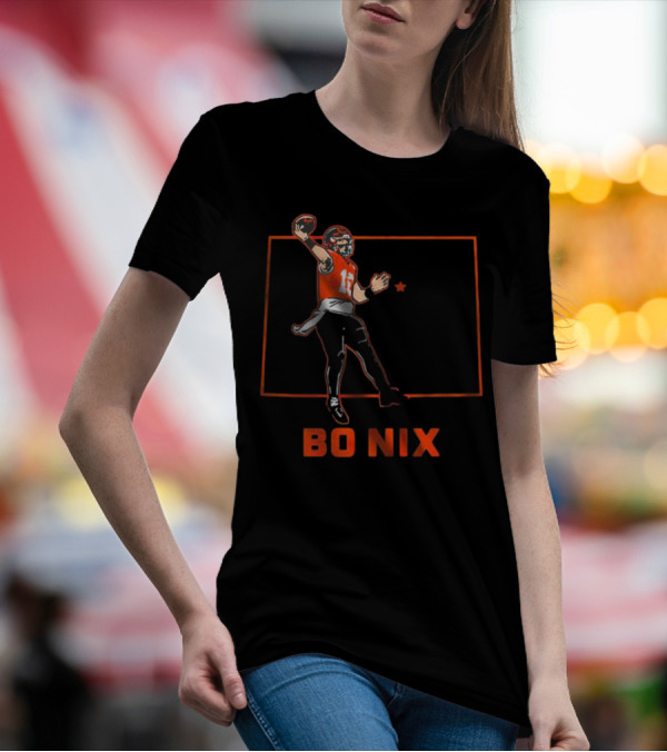 Bo Nix Football Star Player Denver Broncos T-Shirt