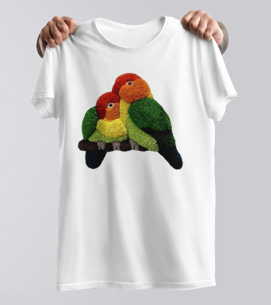 A Pair Of Lovely Parrots In Vibrant Cozy Colors T-Shirt