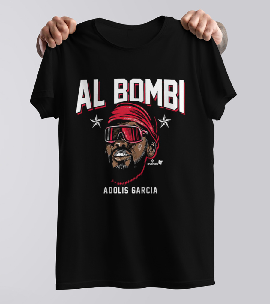 Adolis Garcia Al Bombi Players Shirt With Red Bandana And Sunglasses T-Shirt
