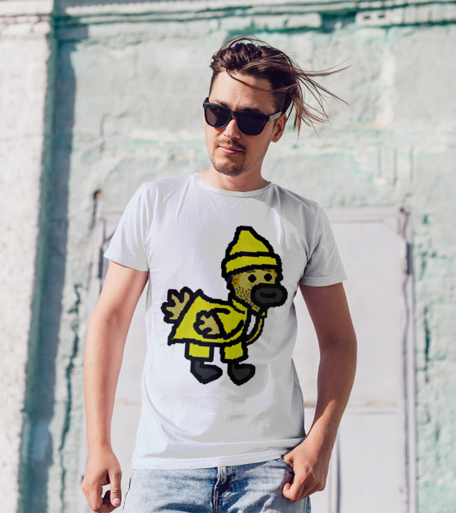 Fall Guy Gosling Bearded Yellow Raincoat Sprite T-Shirt