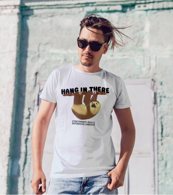 Hang In There Cincinnati Zoo And Botanical Garden Sloth T-Shirt