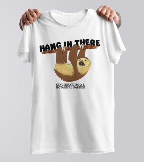 Hang In There Cincinnati Zoo And Botanical Garden Sloth T-Shirt