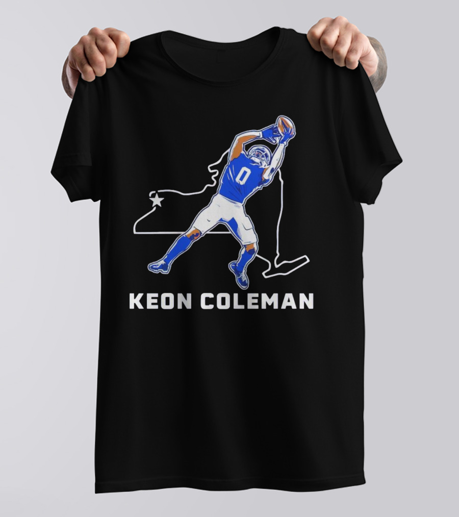 Keon Coleman Football Catch Buffalo State Star T-Shirt