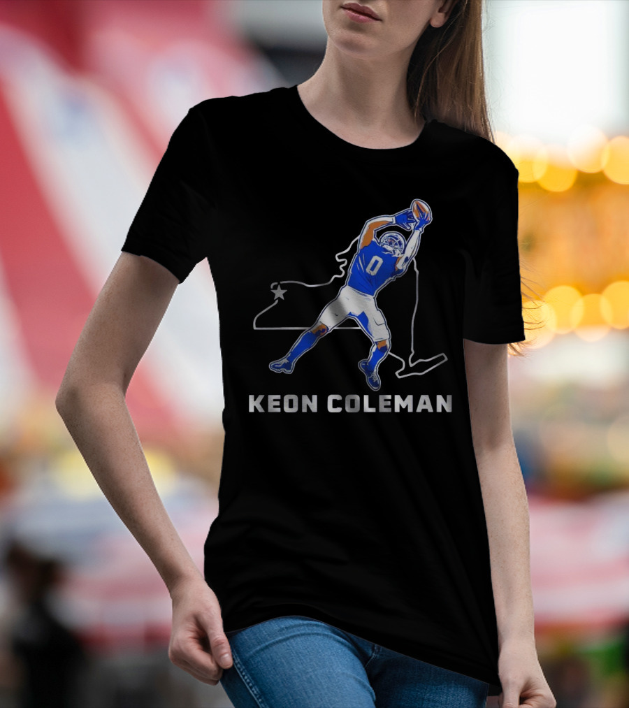 Keon Coleman Football Catch Buffalo State Star T-Shirt