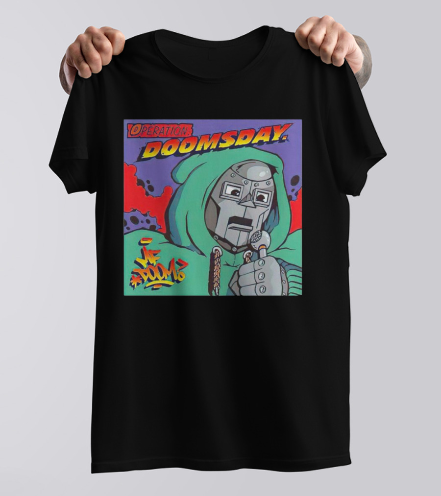 Operation Doomsday MF Doom Mask Hoodie Mic Comic T-Shirt