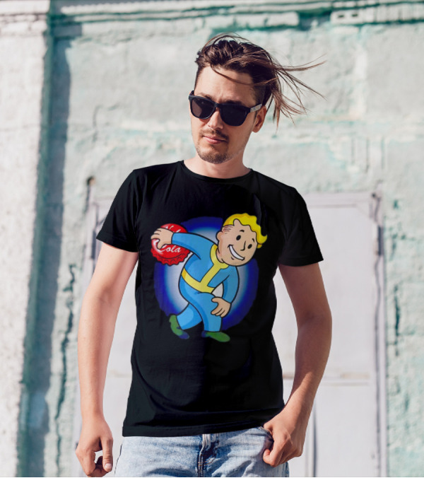 Vault Boy Nuka Cola Discobolus Pose T-Shirt