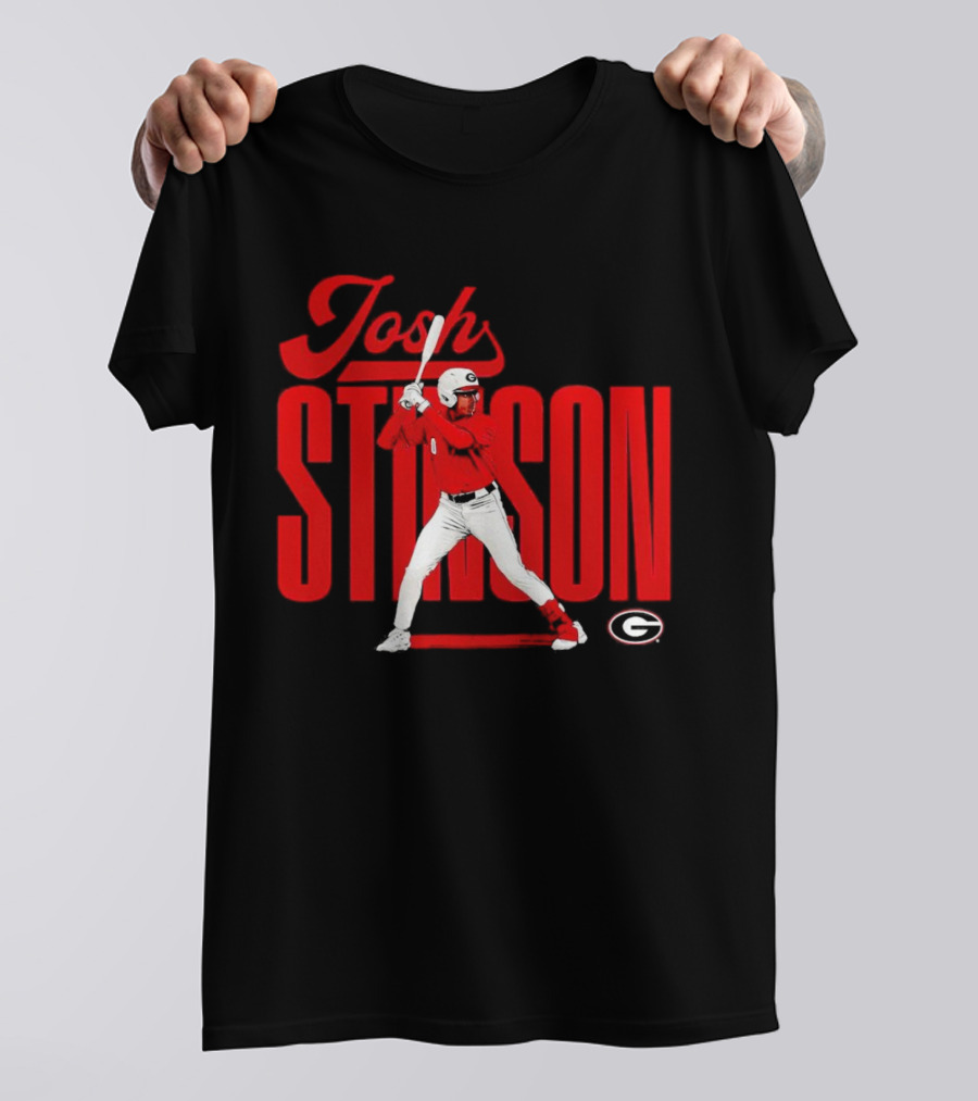 Josh Stinson Georgia Baseball Player Collage NCAA T-Shirt