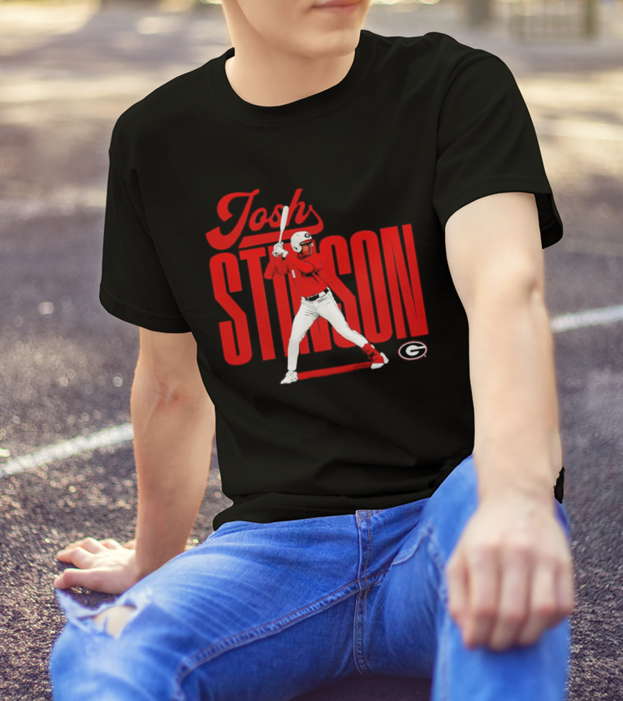 Josh Stinson Georgia Baseball Player Collage NCAA T-Shirt