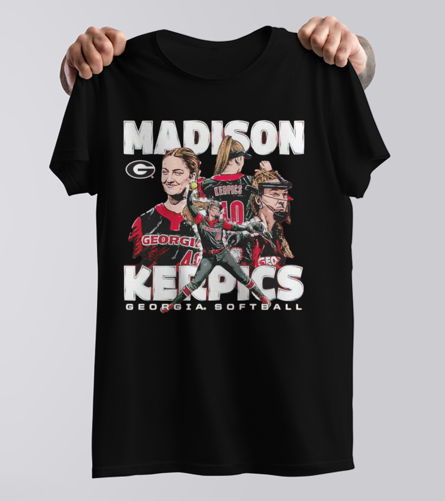 Madison Kerpics Georgia Softball NCAA Collage Player T-Shirt