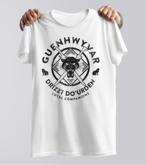 GUENHWYVAR DRIZZT DO'URDEN LOYAL COMPANIONS T-Shirt