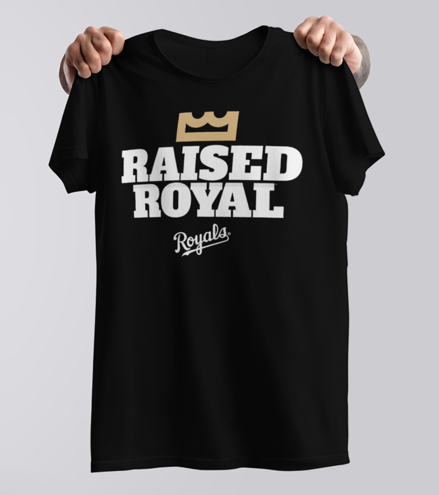 Kansas City Royals Raised Royal Royals Crown T-Shirt