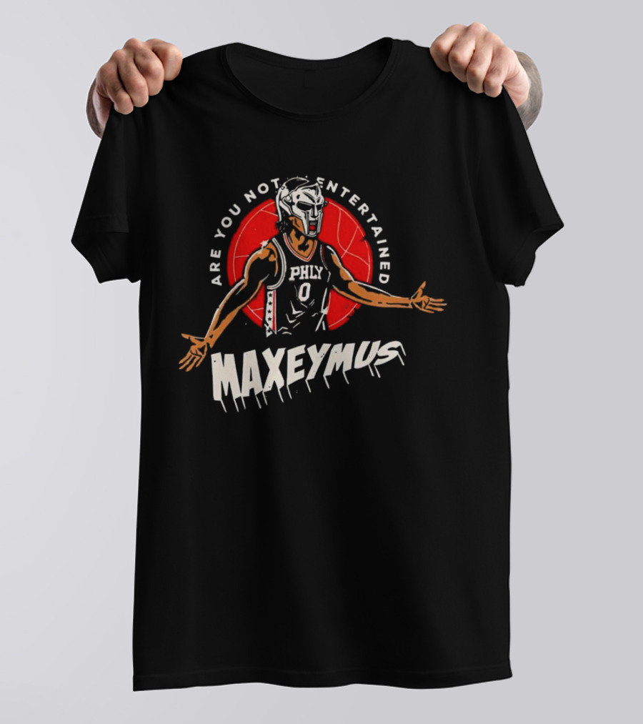 Maxeymus Are You Not Entertained Phly Basketball Gladiator T-Shirt