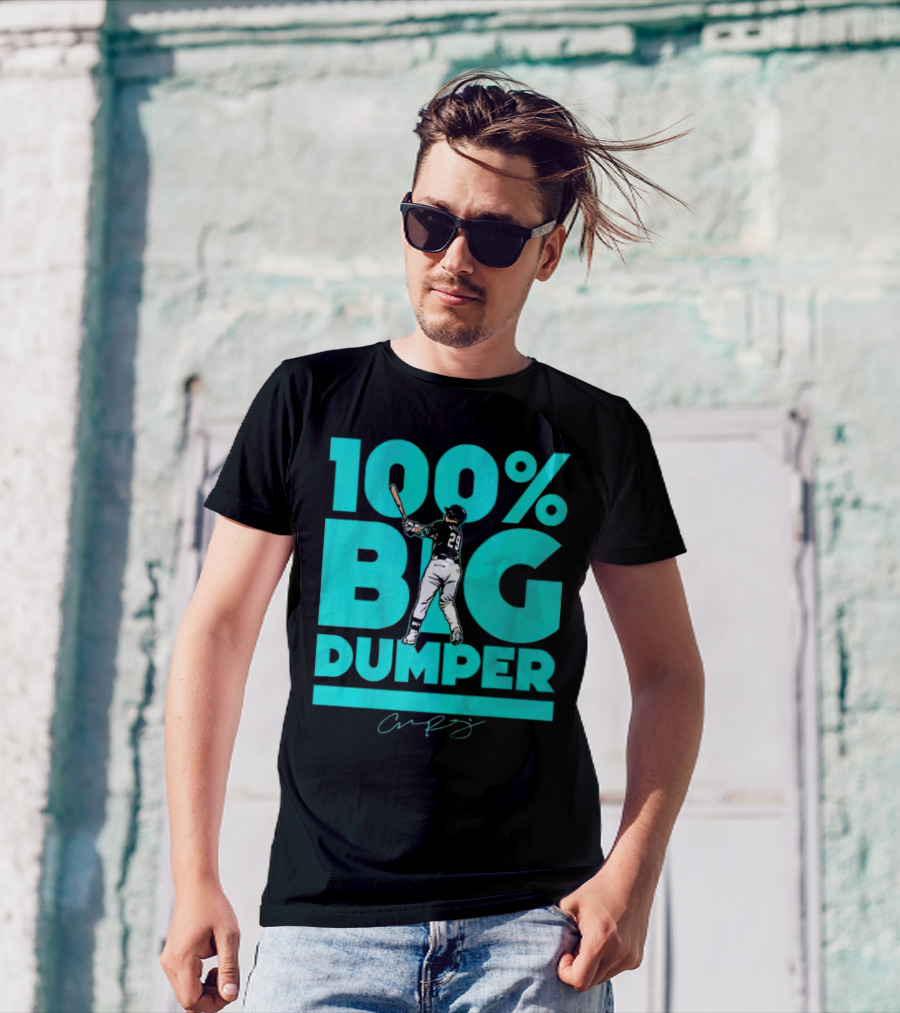 100% Big Dumper Player 29 Baseball Signature T-Shirt